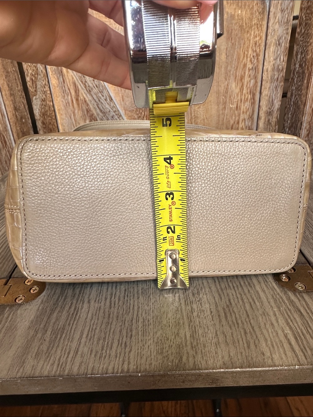 Brighton Cherie Beachwood Patent Croc-Embossed Leather Shoulder Bag Purse - Picture 12 of 16